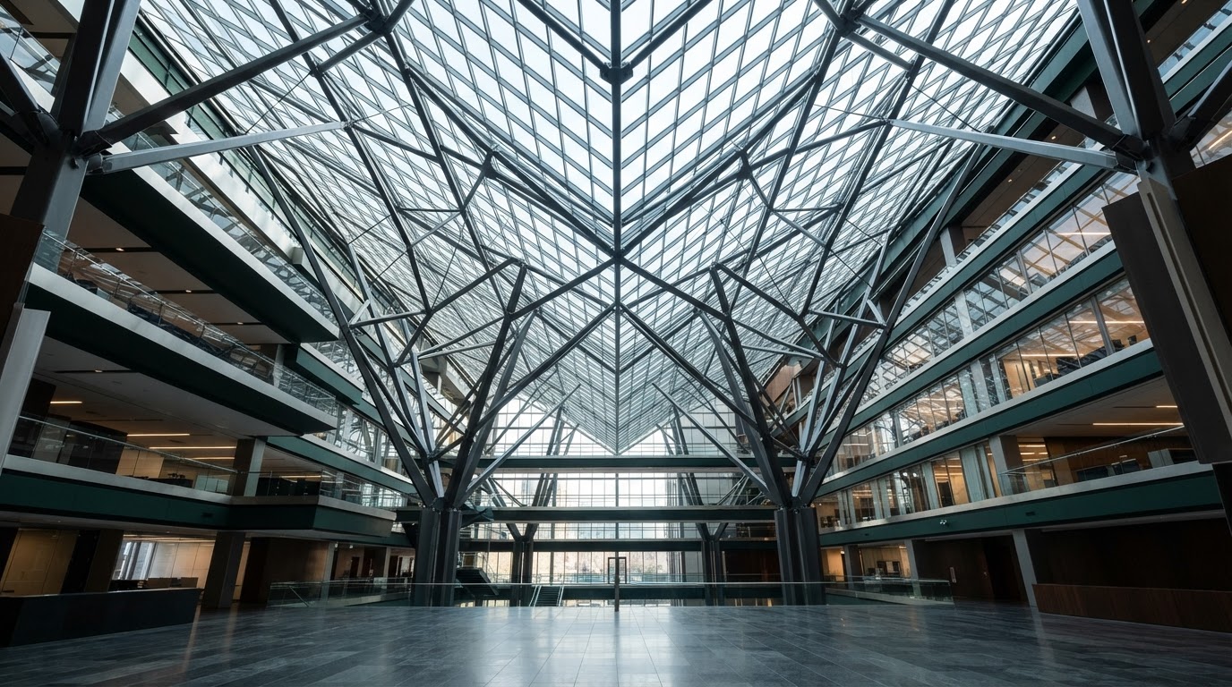 Modernist architectural interior